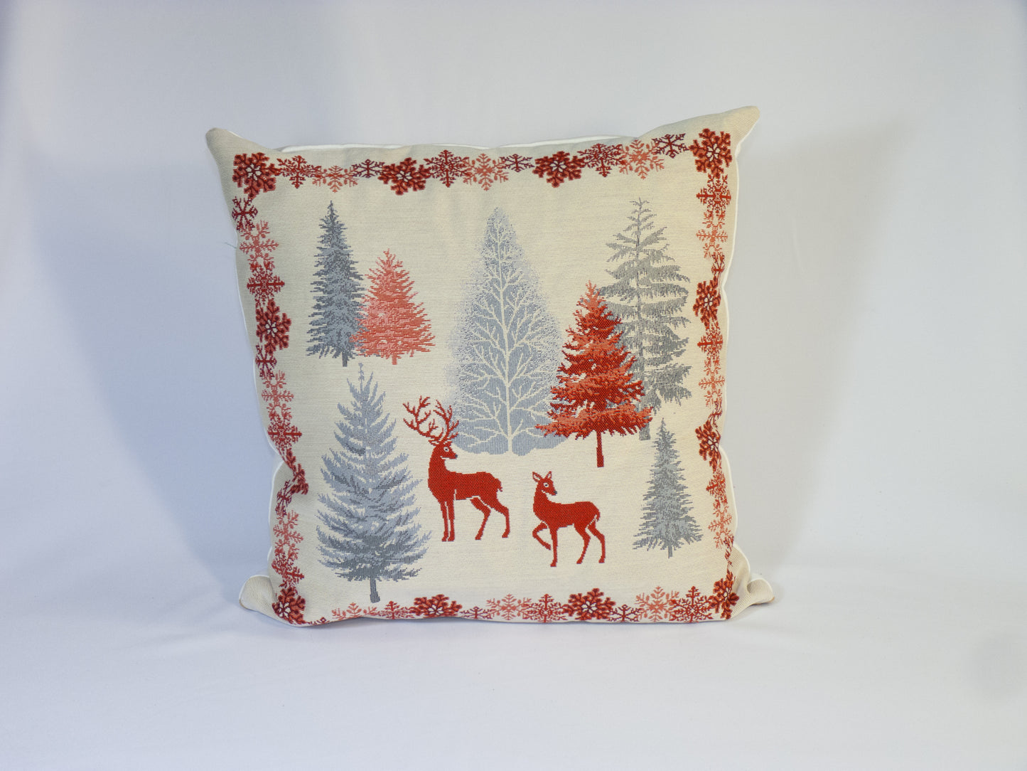 Housse de coussin Noël décors nature